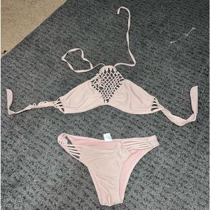 Light pink Fashion nova  bikini set